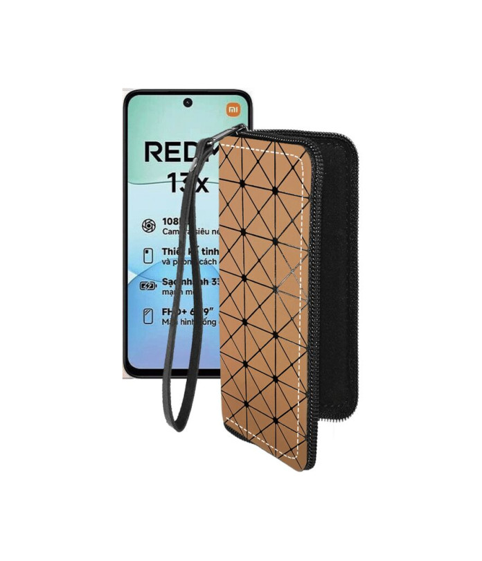 Чохол-гаманець з екошкіри для телефону Xiaomi Redmi 13x