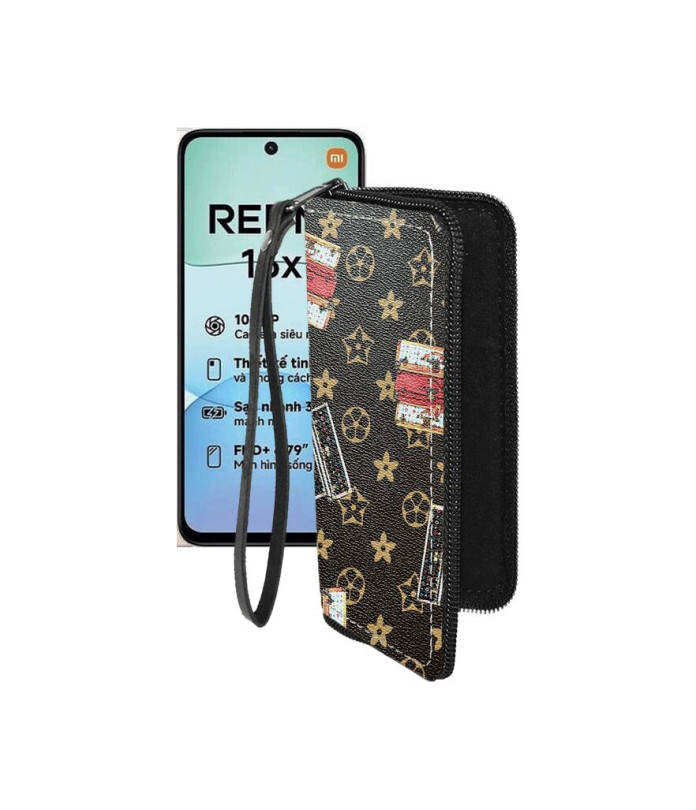 Чохол-гаманець з екошкіри для телефону Xiaomi Redmi 13x