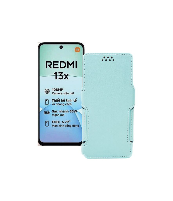 Чохол-книжка з екошкіри для телефону Xiaomi Redmi 13x