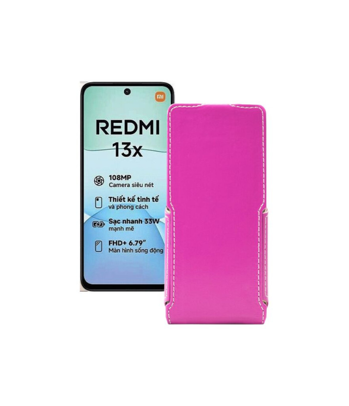 Чохол-флип з екошкіри для телефону Xiaomi Redmi 13x