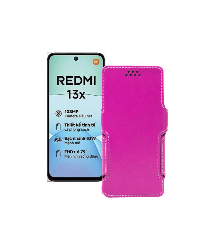 Чохол-книжка з екошкіри для телефону Xiaomi Redmi 13x