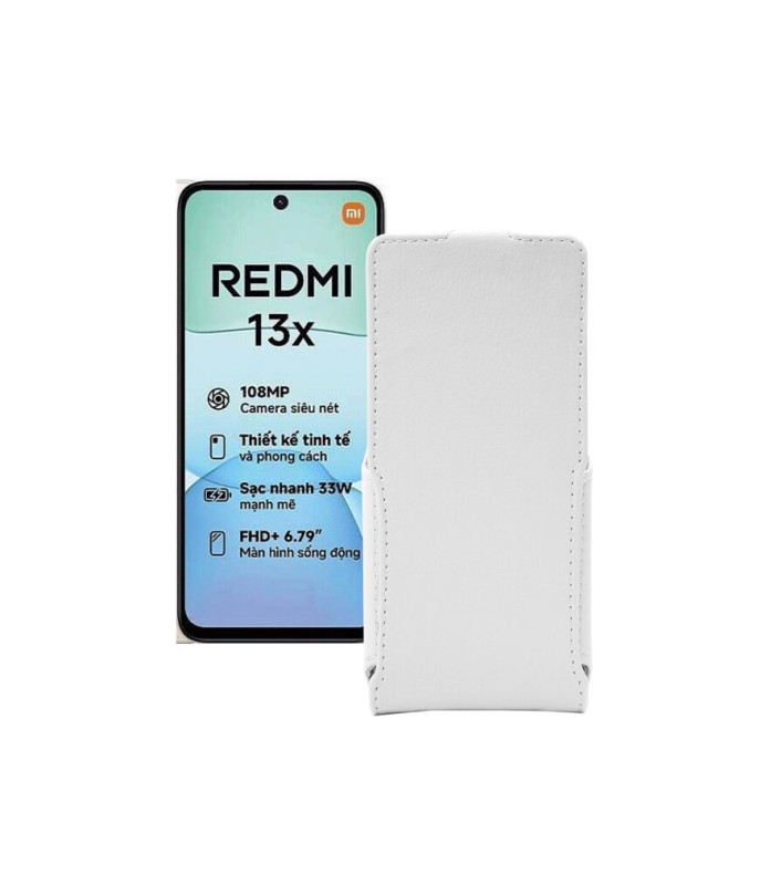 Чохол-флип з екошкіри для телефону Xiaomi Redmi 13x