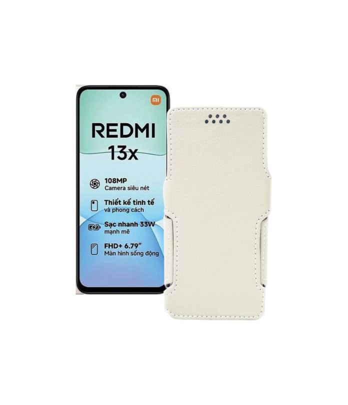 Чохол-книжка з екошкіри для телефону Xiaomi Redmi 13x
