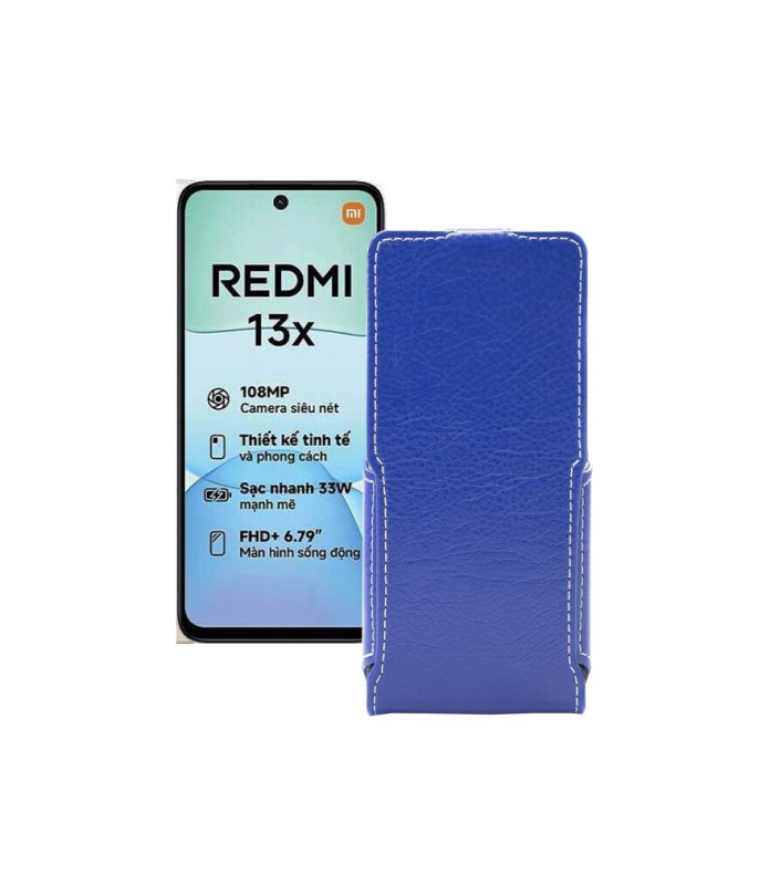 Чохол-флип з екошкіри для телефону Xiaomi Redmi 13x