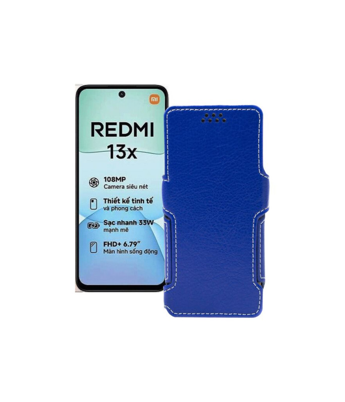 Чохол-книжка з екошкіри для телефону Xiaomi Redmi 13x