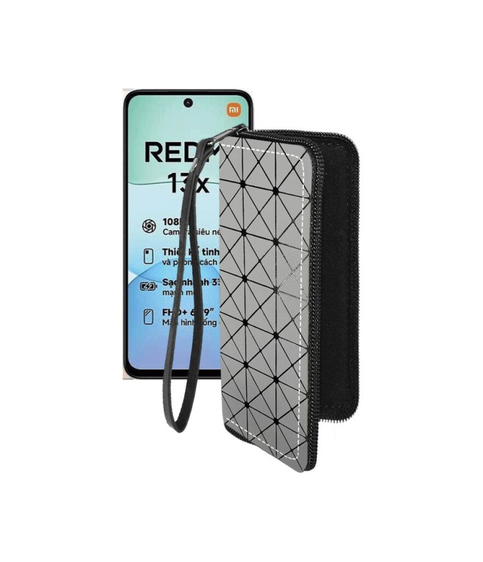 Чохол-гаманець з екошкіри для телефону Xiaomi Redmi 13x