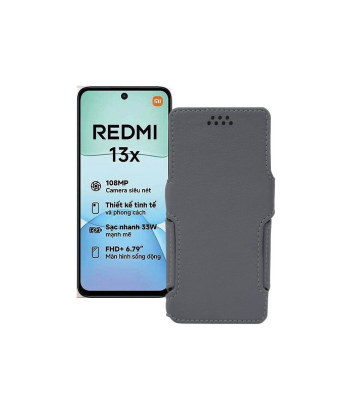 Чохол-книжка з екошкіри для телефону Xiaomi Redmi 13x