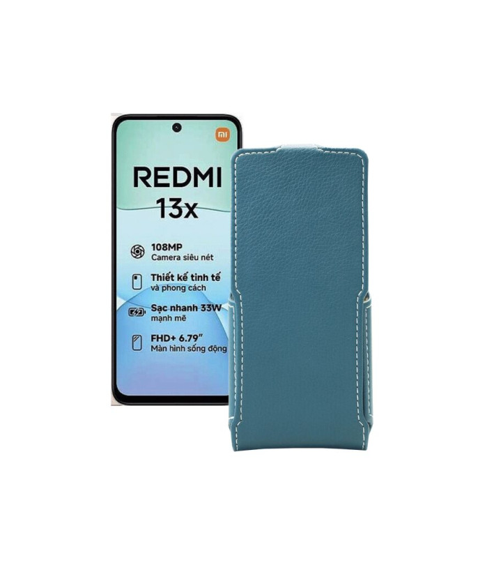 Чохол-флип з екошкіри для телефону Xiaomi Redmi 13x