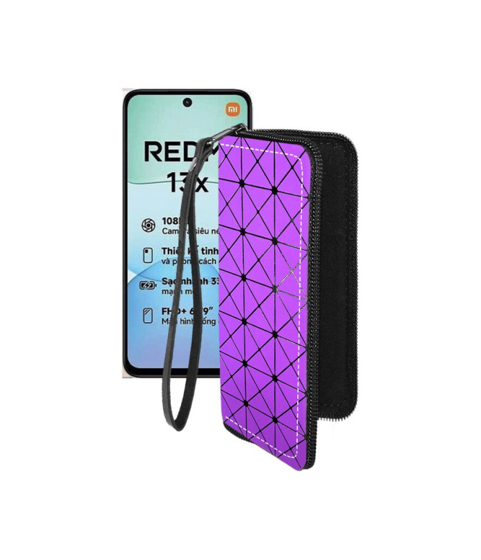 Чохол-гаманець з екошкіри для телефону Xiaomi Redmi 13x