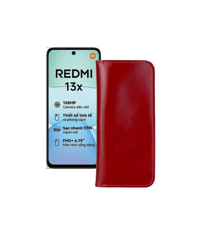 Портмоне з шкіри для телефону Xiaomi Redmi 13x