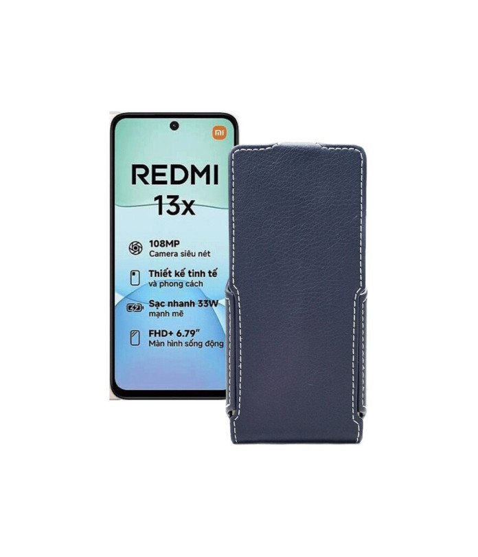 Чохол-флип з екошкіри для телефону Xiaomi Redmi 13x