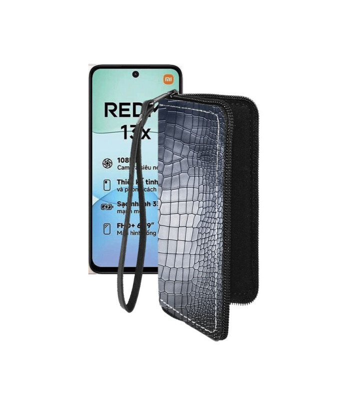 Чохол-гаманець з екошкіри для телефону Xiaomi Redmi 13x