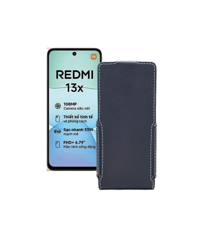 Чохол-флип з екошкіри для телефону Xiaomi Redmi 13x