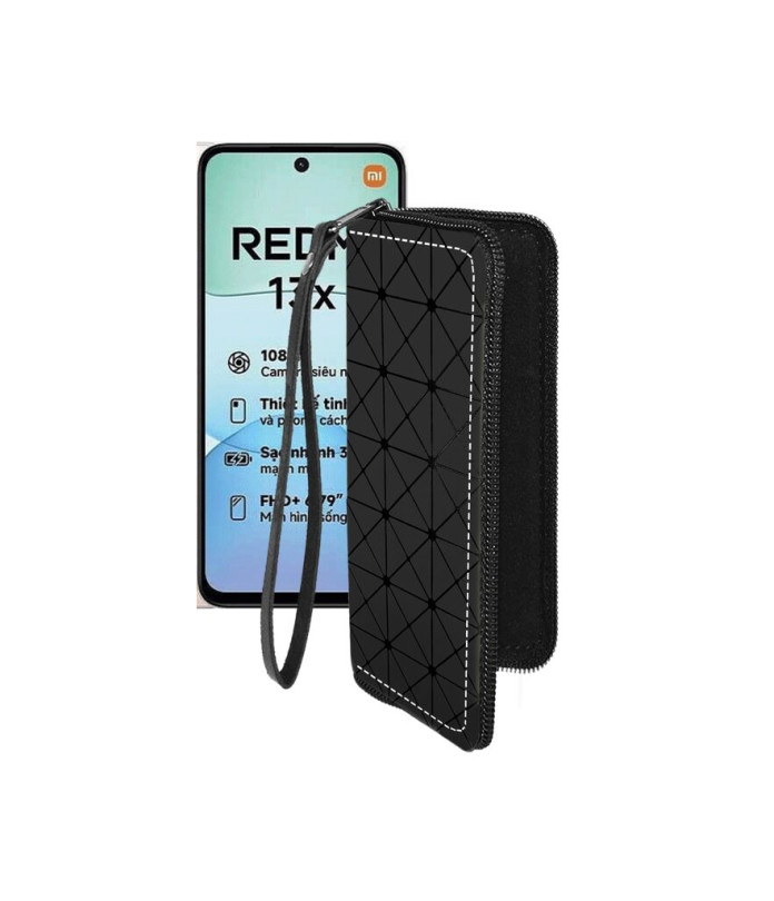 Чохол-гаманець з екошкіри для телефону Xiaomi Redmi 13x