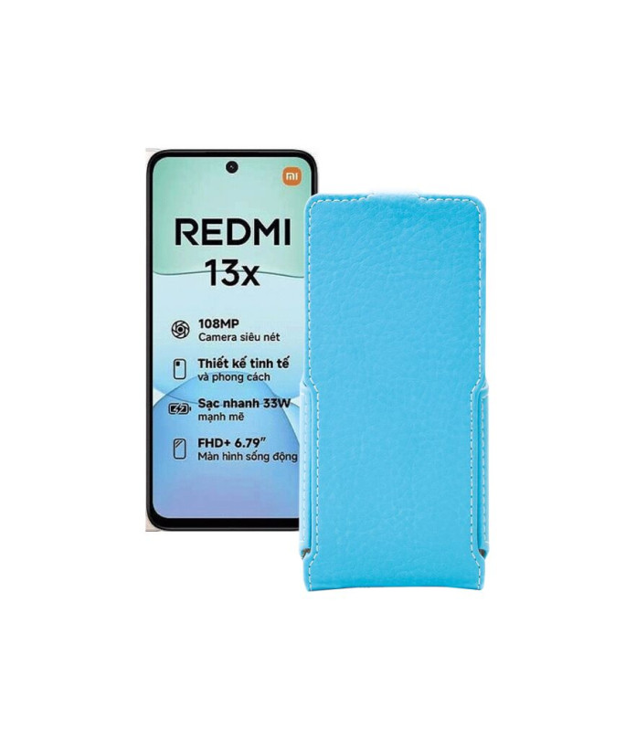 Чохол-флип з екошкіри для телефону Xiaomi Redmi 13x