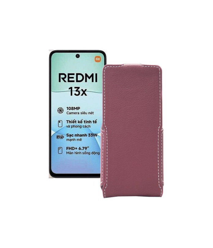 Чохол-флип з екошкіри для телефону Xiaomi Redmi 13x