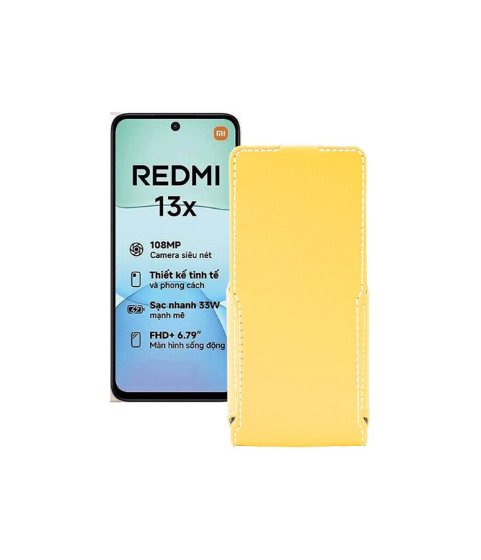 Чохол-флип з екошкіри для телефону Xiaomi Redmi 13x