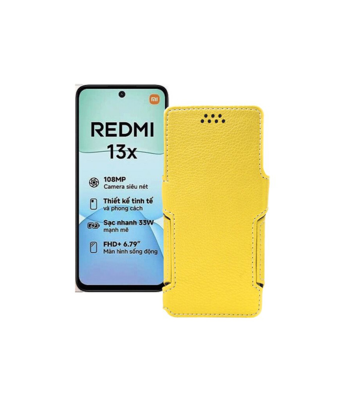Чохол-книжка з екошкіри для телефону Xiaomi Redmi 13x