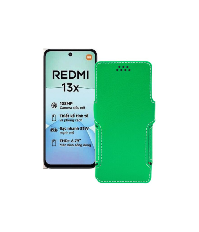 Чохол-книжка з екошкіри для телефону Xiaomi Redmi 13x