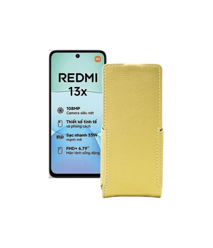 Чохол-флип з екошкіри для телефону Xiaomi Redmi 13x