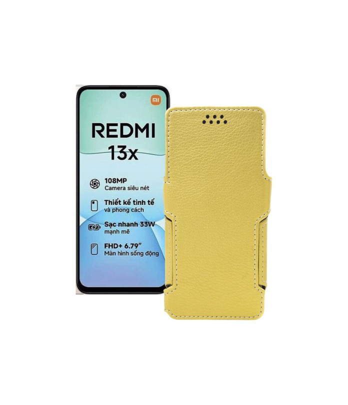 Чохол-книжка з екошкіри для телефону Xiaomi Redmi 13x