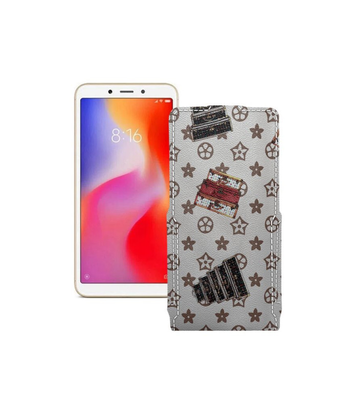 Чохол-флип з екошкіри для телефону Xiaomi Redmi 6A (2 sim slot)