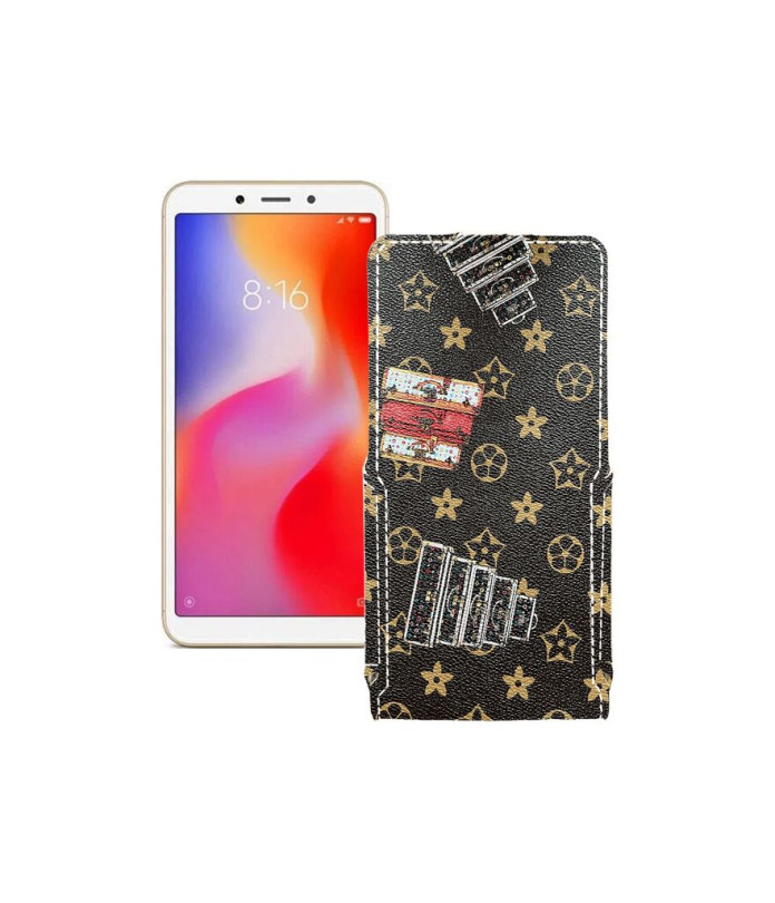 Чохол-флип з екошкіри для телефону Xiaomi Redmi 6A (2 sim slot)