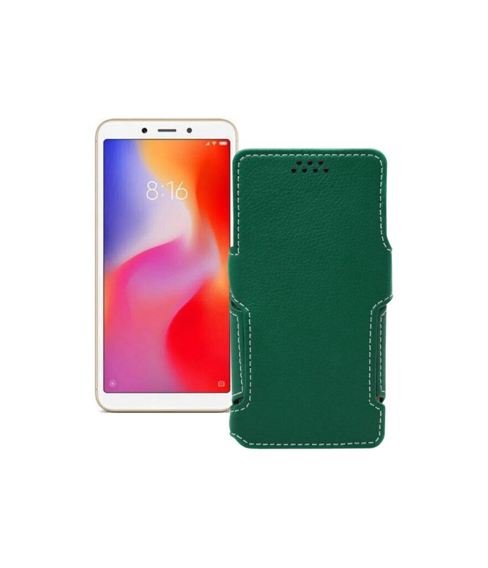 Чохол-книжка з екошкіри для телефону Xiaomi Redmi 6A (2 sim slot)