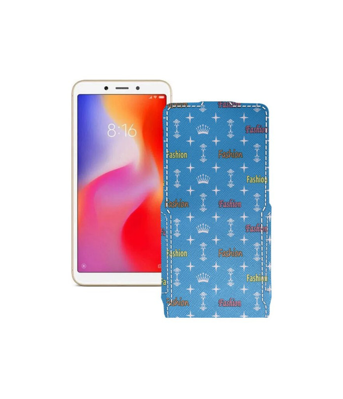 Чохол-флип з екошкіри для телефону Xiaomi Redmi 6A (2 sim slot)