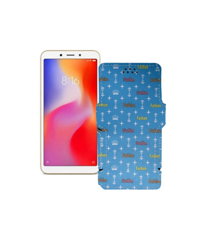 Чохол-книжка з екошкіри для телефону Xiaomi Redmi 6A (2 sim slot)