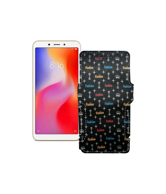 Чохол-книжка з екошкіри для телефону Xiaomi Redmi 6A (2 sim slot)