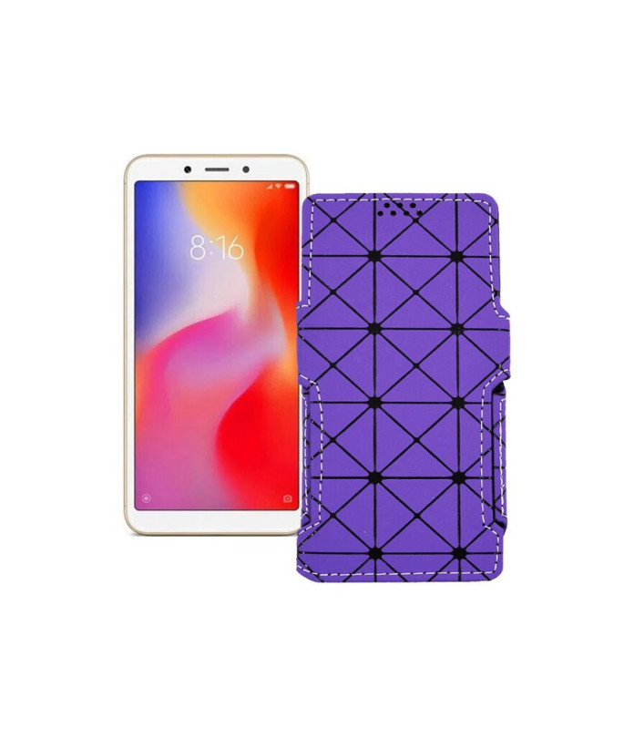 Чохол-книжка з екошкіри для телефону Xiaomi Redmi 6A (2 sim slot)