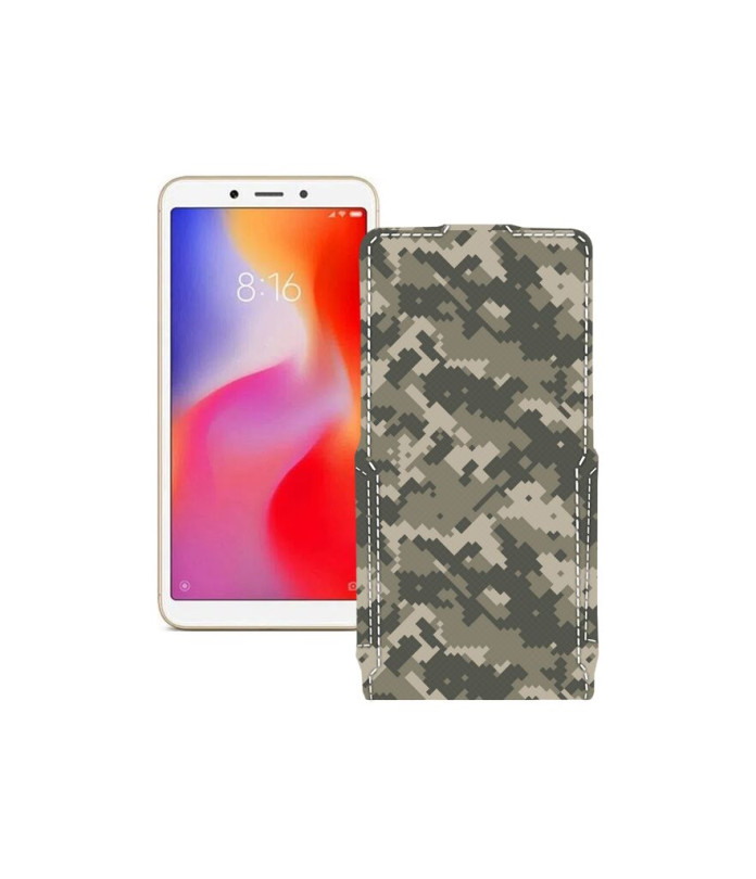 Чохол-флип з екошкіри для телефону Xiaomi Redmi 6A (2 sim slot)