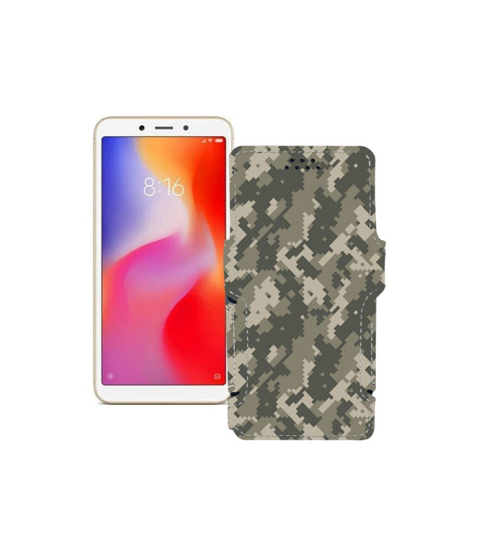 Чохол-книжка з екошкіри для телефону Xiaomi Redmi 6A (2 sim slot)