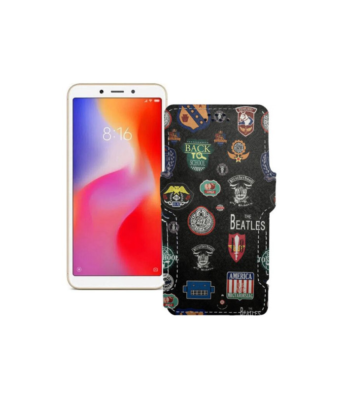 Чохол-книжка з екошкіри для телефону Xiaomi Redmi 6A (2 sim slot)