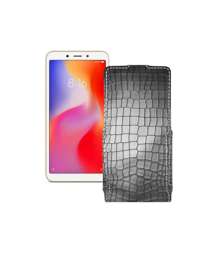 Чохол-флип з екошкіри для телефону Xiaomi Redmi 6A (2 sim slot)