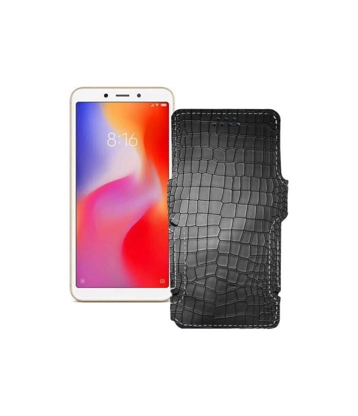 Чохол-книжка з екошкіри для телефону Xiaomi Redmi 6A (2 sim slot)