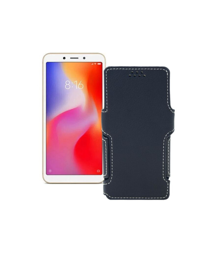 Чохол-книжка з екошкіри для телефону Xiaomi Redmi 6A (2 sim slot)