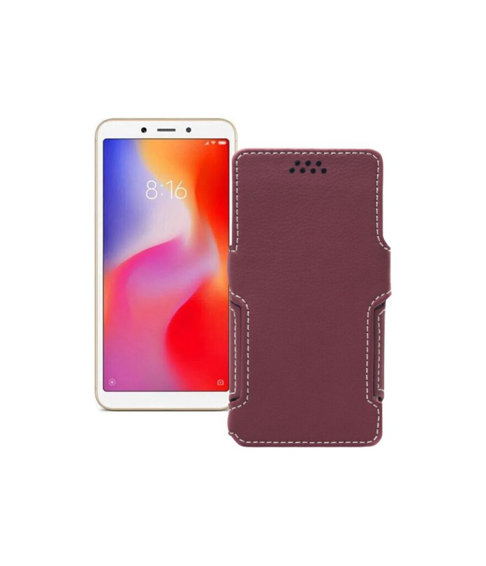 Чохол-книжка з екошкіри для телефону Xiaomi Redmi 6A (2 sim slot)