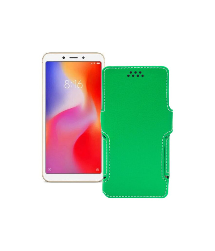 Чохол-книжка з екошкіри для телефону Xiaomi Redmi 6A (2 sim slot)