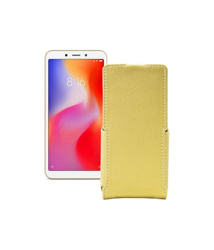 Чохол-флип з екошкіри для телефону Xiaomi Redmi 6A (2 sim slot)