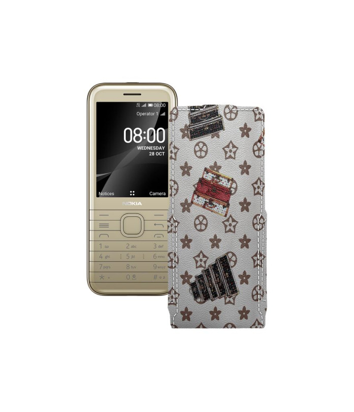 Чохол-флип з екошкіри для телефону Nokia 8800 4G