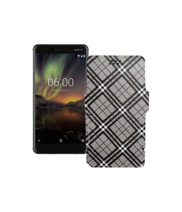 Чохол-книжка з екошкіри для телефону Nokia 6.1