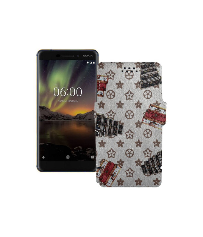 Чохол-книжка з екошкіри для телефону Nokia 6.1