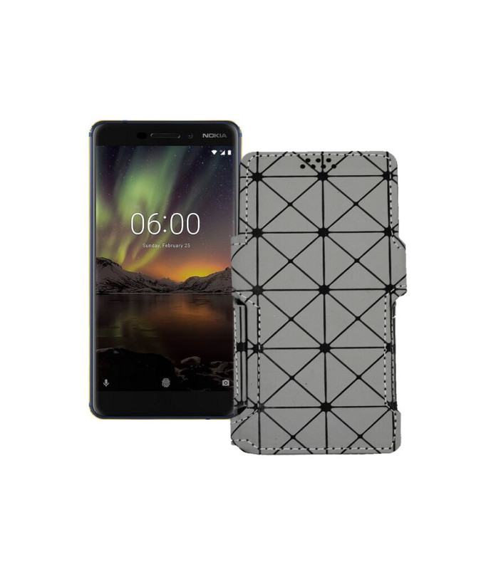 Чохол-книжка з екошкіри для телефону Nokia 6.1