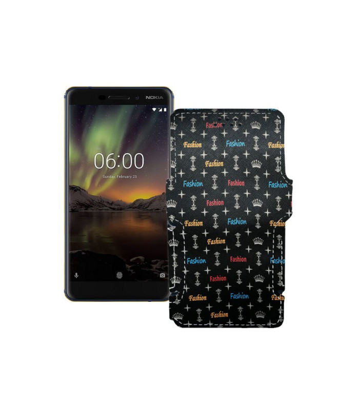 Чохол-книжка з екошкіри для телефону Nokia 6.1