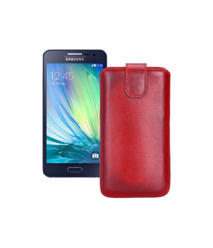 Витяжка з екошкіри для телефону Samsung Galaxy A3 2014 (A300)