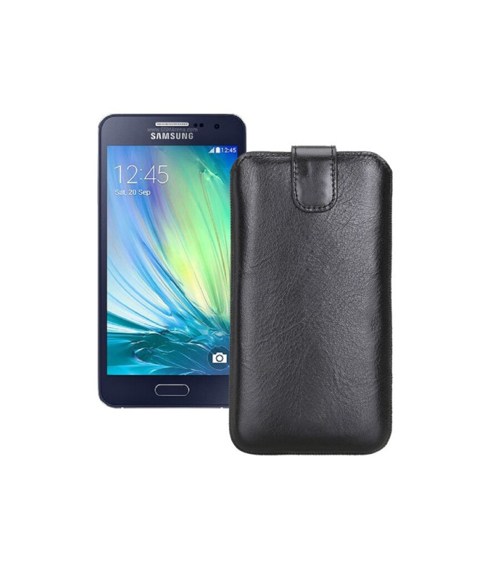 Витяжка з екошкіри для телефону Samsung Galaxy A3 2014 (A300)