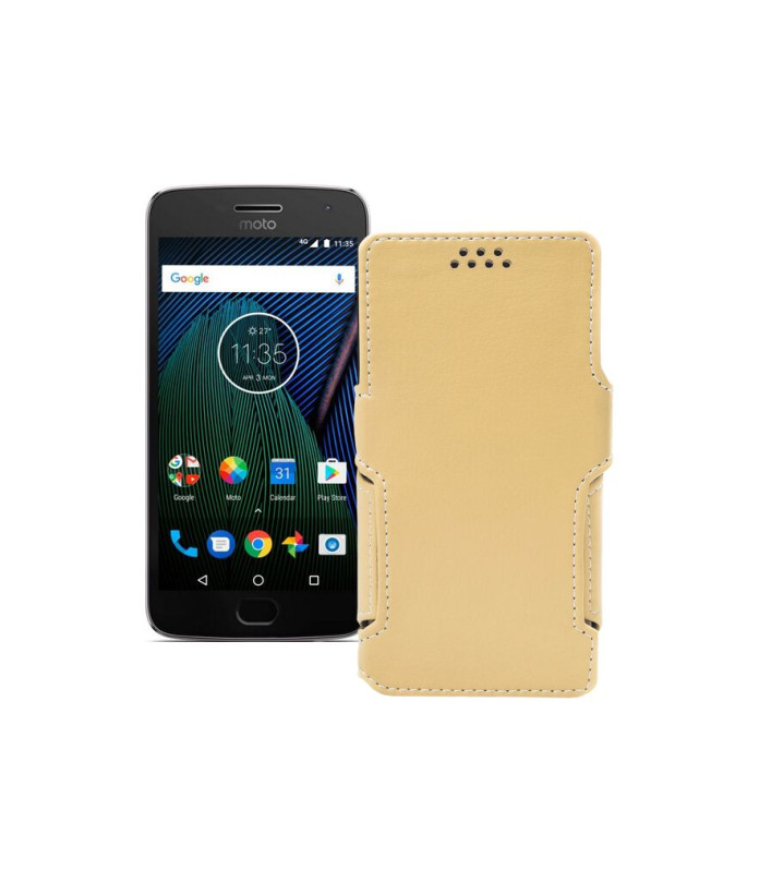 Чохол-книжка з екошкіри для телефону Motorola Moto G5 Plus