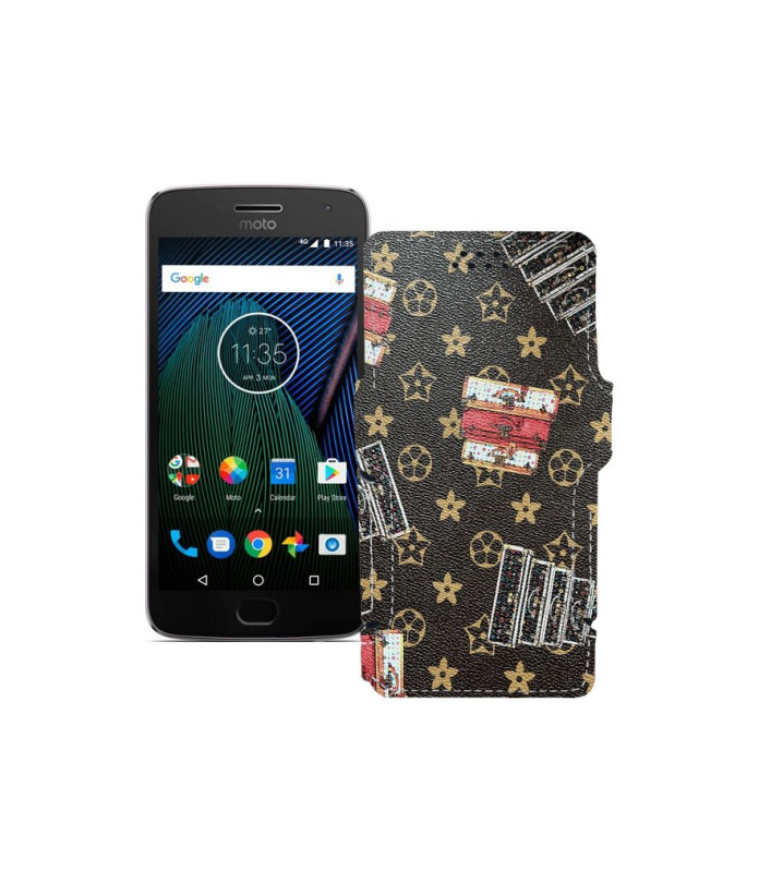 Чохол-книжка з екошкіри для телефону Motorola Moto G5 Plus